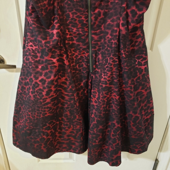 Torrid + Betsey Johnson Pink and Black Leopard Print Dress - Picture 5 of 10